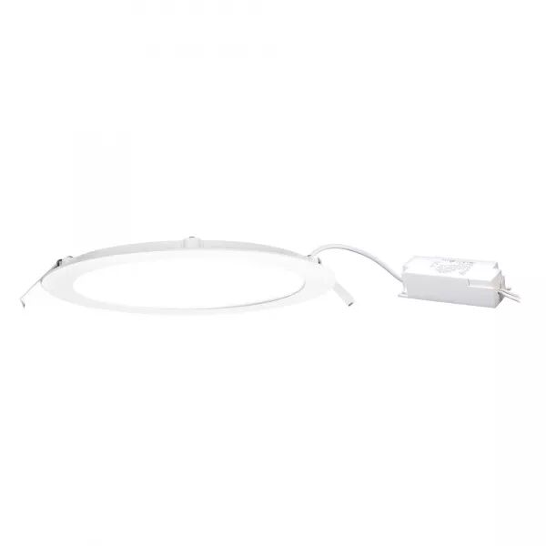 FLAT LED - DOWNLIGHT PLAT, ROND, FIXE, BLANC, 110�, LED INT�G 20,4W 4000K 1900LM