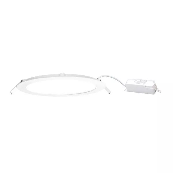 FLAT LED - Downlight plat, rond, fixe, blanc, 110�, LED int�g. 20W 3000K 1550lm (50105)