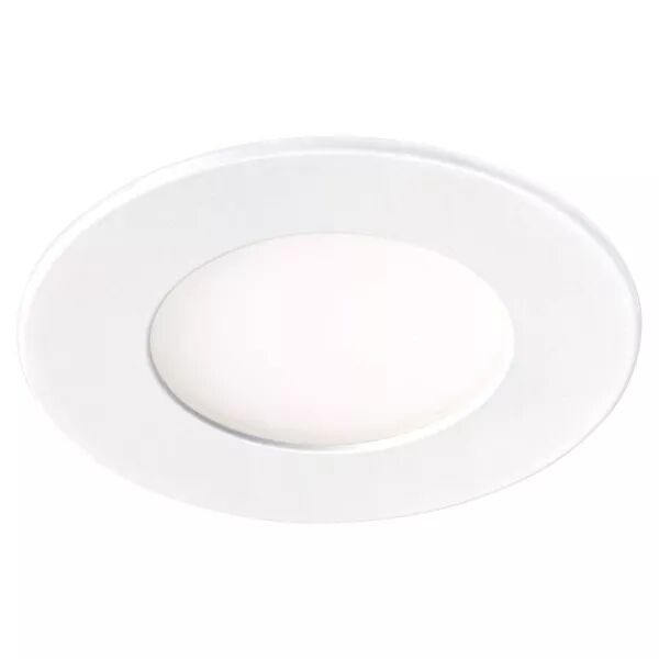 FLAT LED - Encastr� plat, rond, fixe, blanc, 110�, LED int�g. 5W 3000K 400lm (50459)