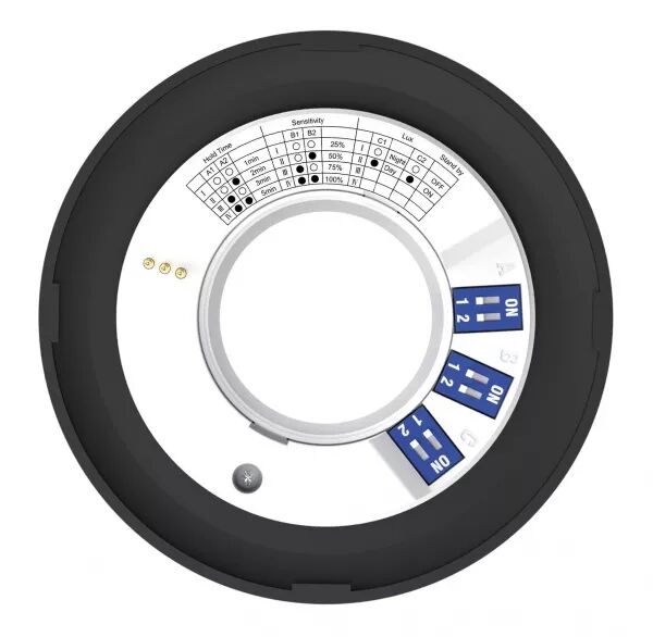 FLINT - ENC. IP65 6W 3CCT 510LM 50� RECOUVRABLE DIMMABLE AVEC SENSOR NOIR