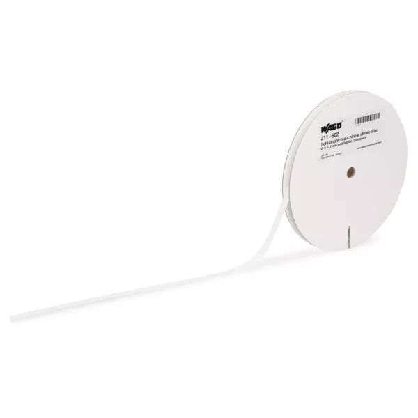Gaine thermo-r�tractable blanche � 2.4mm - 20m (211-500)