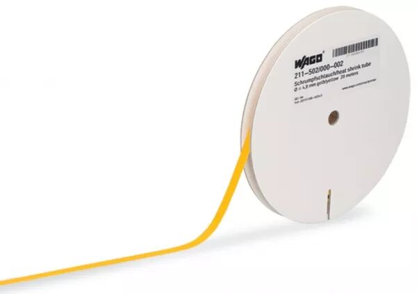 GAINE THERMO-R�TRACTABLE JAUNE � 12.7MM - 15M