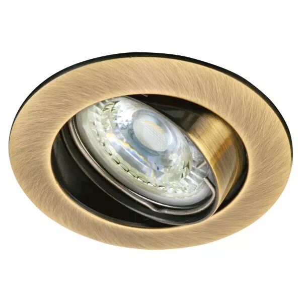 GALAXY - Encastr� GU10, rond, basculant, bronze, Lpe non incl.,conx�s/outil (4902)