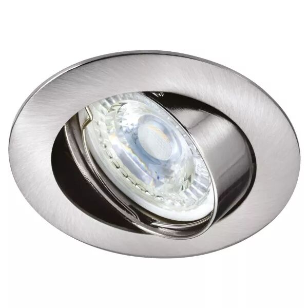GALAXY - Encastr� GU10, rond, basculant, nickel, Lpe non incl.,conx�s/outil (4891)