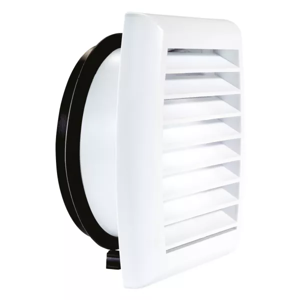Gapm 125 - grille de fa�ade acoustique pour silencieux scd circ diam�tre 125 (422870)