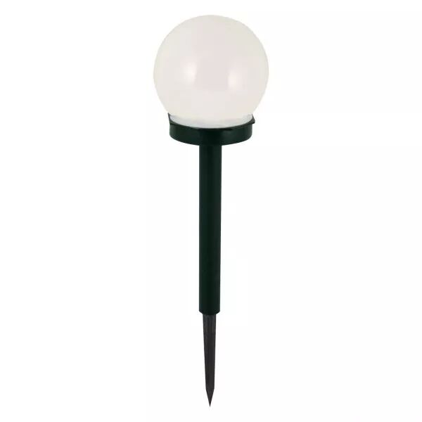 GLOBE: 1 lampe de jardin solaire � LED � 10cm. En plastique