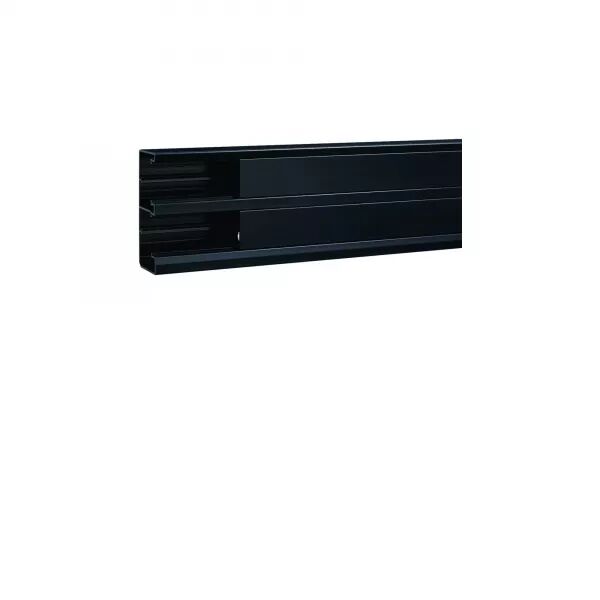 GOULOTTE D\'INSTALLATION GBD 50X130MM 2 COMPARTIMENTS PVC NOIR
