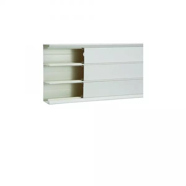 GOULOTTE D\'INSTALLATION GBD 50X160MM 3 COMPARTIMENTS PVC BLANC