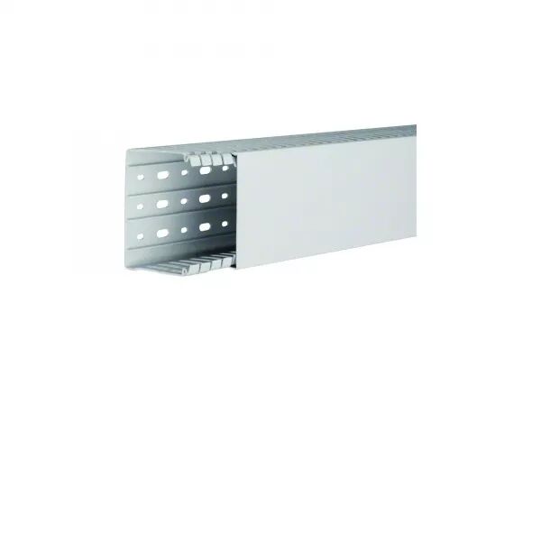 GOULOTTE DE C�BLAGE SANS HALOG�NE BEHA-SET 80X100MM PC-ABS GRIS CLAIR