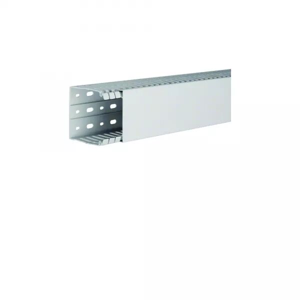 GOULOTTE DE C�BLAGE SANS HALOG�NE BEHA-SET 80X80MM PC-ABS GRIS CLAIR