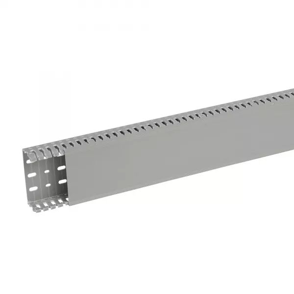 Goulotte de c�blage Segma - 100mmx40mm - Fond+couvercle - Longueur 2m - PVC gris