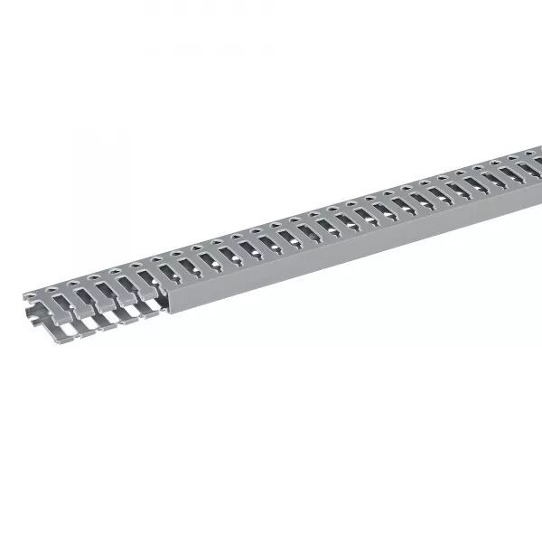 Goulotte de c�blage Segma - 15mmx40mm - Fond+couvercle - Longueur 2m - PVC gris