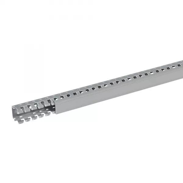 Goulotte de c�blage Segma - 25mmx25mm - Fond+couvercle - Longueur 2m - PVC gris