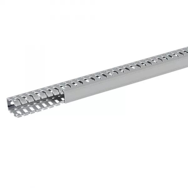 Goulotte de c�blage Segma - 25mmx40mm - Fond+couvercle - Longueur 2m - PVC gris