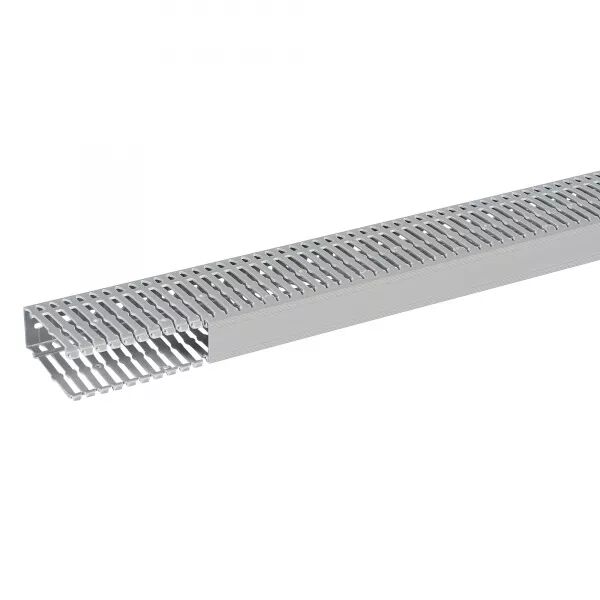 Goulotte de c�blage Segma - 40mmx100mm - Fond+couvercle - Longueur 2m - PVC gris