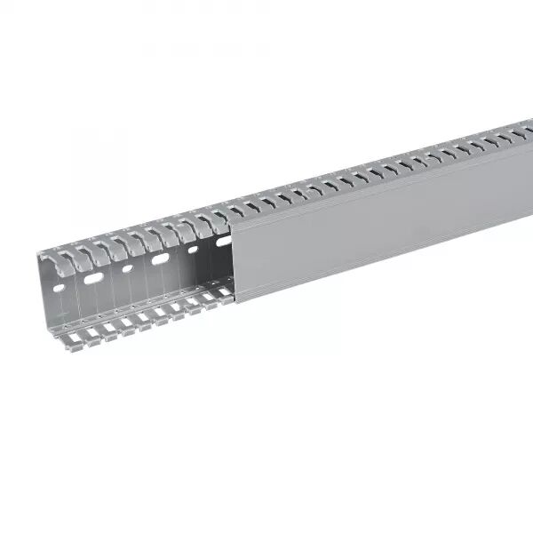 Goulotte de c�blage Segma - 60mmx40mm - Fond+couvercle - Longueur 2m - PVC gris