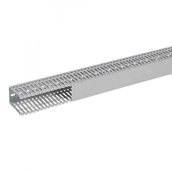 Goulotte de c�blage Segma - 60mmx80mm - Fond+couvercle - Longueur 2m - PVC gris