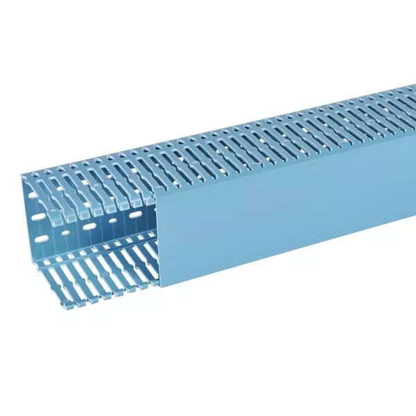 Goulotte de c�blage Segma BSI - 100x100mm - Fond+couvercle -Longueur 2m-PVC Bleu