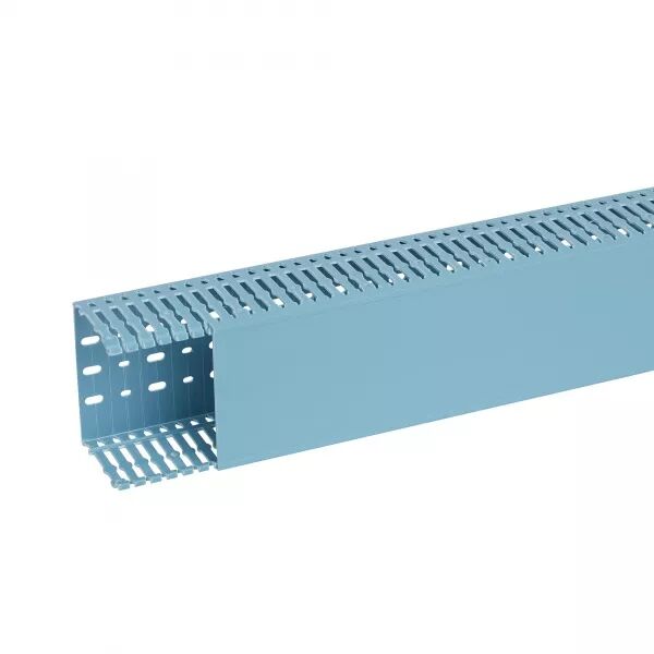 Goulotte de c�blage Segma BSI - 120x80mm - Fond+couvercle - Longueur 2m-PVC Bleu
