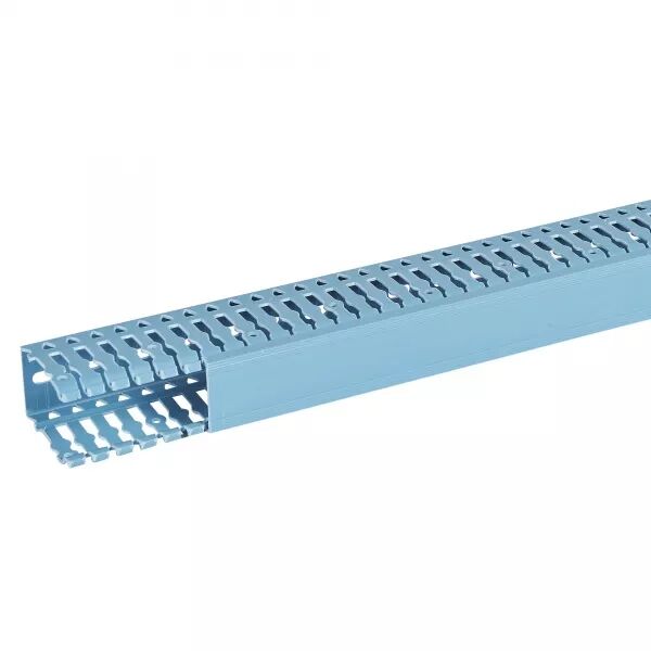 Goulotte de c�blage Segma BSI - 40x60mm - Fond+couvercle - Longueur 2m -PVC Bleu