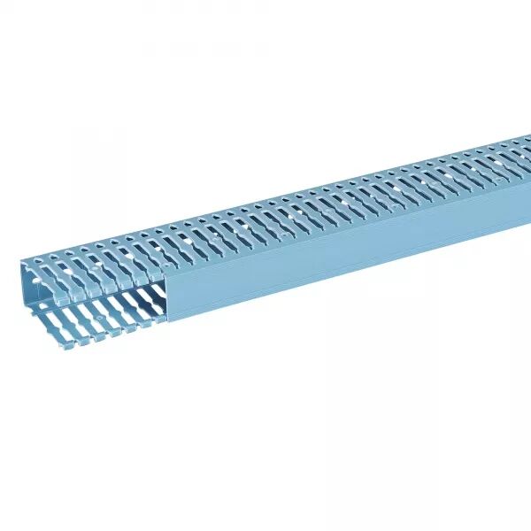 Goulotte de c�blage Segma BSI - 40x80mm - Fond+couvercle - Longueur 2m -PVC Bleu
