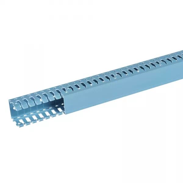 Goulotte de c�blage Segma BSI - 60x60mm - Fond+couvercle - Longueur 2m -PVC Bleu
