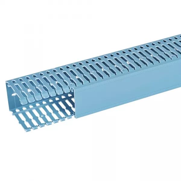 Goulotte de c�blage Segma BSI - 60x80mm - Fond+couvercle - Longueur 2m -PVC Bleu