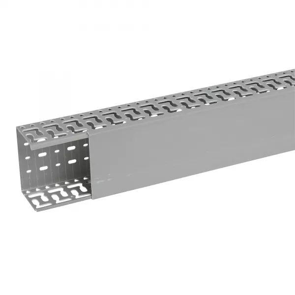 Goulotte de c�blage Segma oblongue- 120mmx80mm- Fond+couvercle - Longueur 2m-PVC