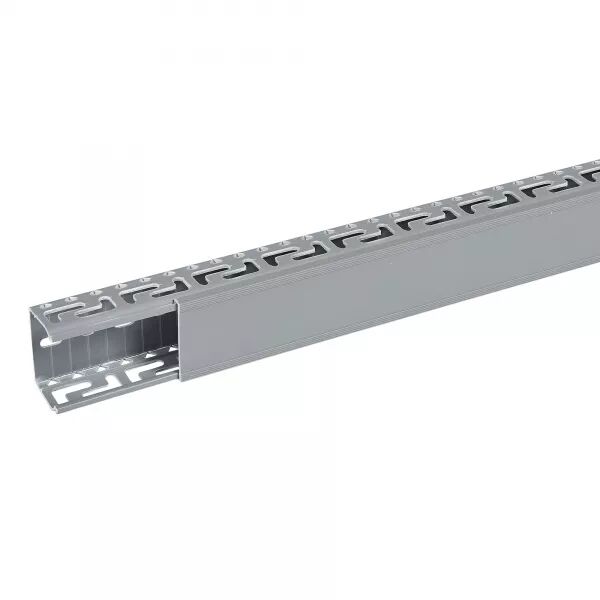 Goulotte de c�blage Segma oblongue- 60mmx40mm- Fond+couvercle - Longueur 2m -PVC