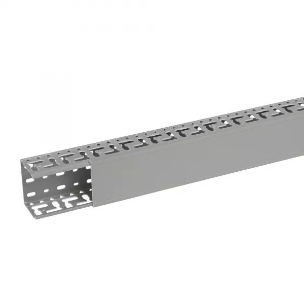 Goulotte de c�blage Segma oblongue- 80mmx60mm- Fond+couvercle - Longueur 2m -PVC