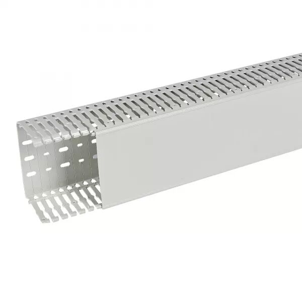 Goulotte de c�blage Segma sans halog�ne - 1200x80mm - Fond+couvercle-Longueur 2m