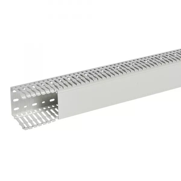 Goulotte de c�blage Segma sans halog�ne - 80x80mm - Fond+couvercle - Longueur 2m