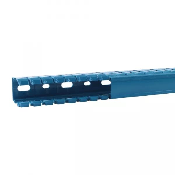 Goulotte de c�blage Segma sans halog�ne BSI - 25x40mm - Fond+couvercle - Bleu