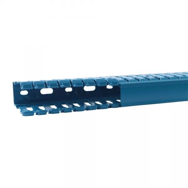 Goulotte de c�blage Segma sans halog�ne BSI - 25x60mm - Fond+couvercle - Bleu