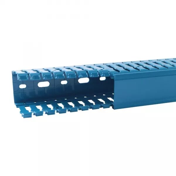 Goulotte de c�blage Segma sans halog�ne BSI - 40x60mm - Fond+couvercle - Bleu