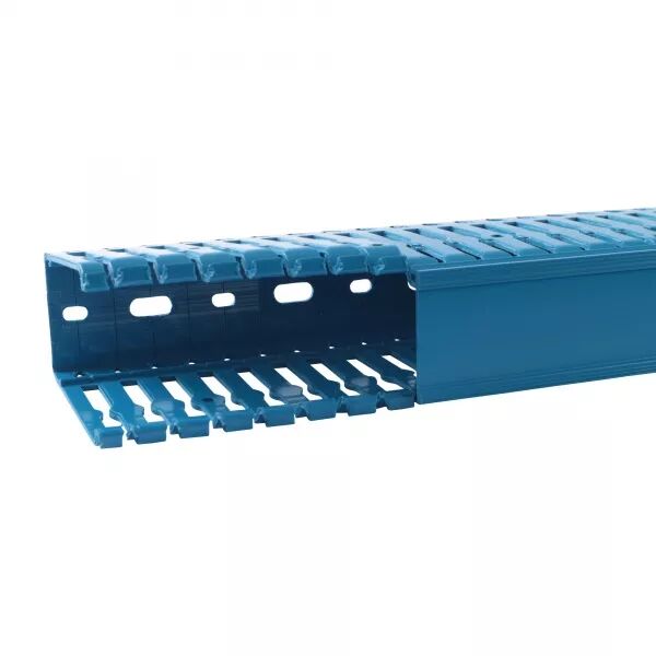 Goulotte de c�blage Segma sans halog�ne BSI - 40x80mm - Fond+couvercle - Bleu