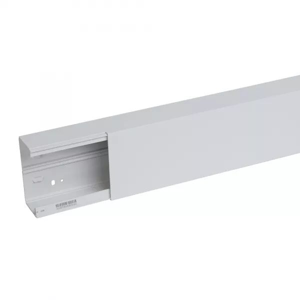 Goulotte distribution Viadis 120x60mm-Fond+couvercle-1 compart-Longueur 2m-Gris