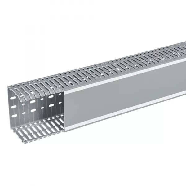 GOULOTTE LINA 25 120X80MM PVC GRIS RAL7030 - LONGUEUR 2M