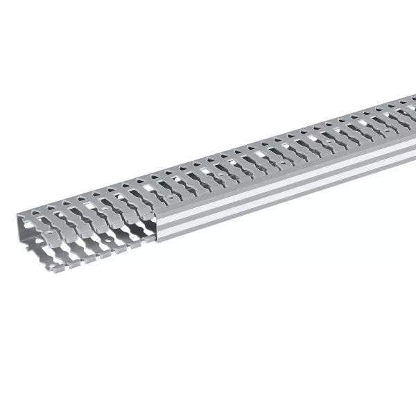 GOULOTTE LINA 25 25X60MM PVC GRIS RAL7030 - LONGUEUR 2M