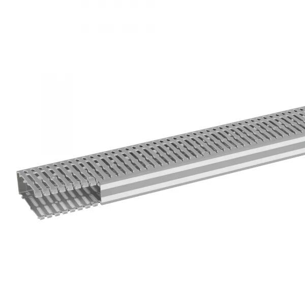GOULOTTE LINA 25 40X100MM PVC GRIS RAL7030 - LONGUEUR 2M