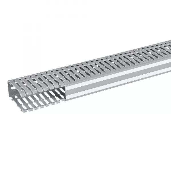 GOULOTTE LINA 25 40X80MM PVC GRIS RAL7030 - LONGUEUR 2M