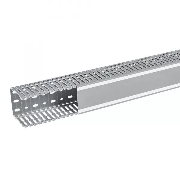 GOULOTTE LINA 25 80X80MM PVC GRIS RAL7030 - LONGUEUR 2M