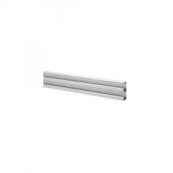 Goulotte Logix 45 - 160x50mm-2 compartiments-Fond livr� sans couvercle-Aluminium