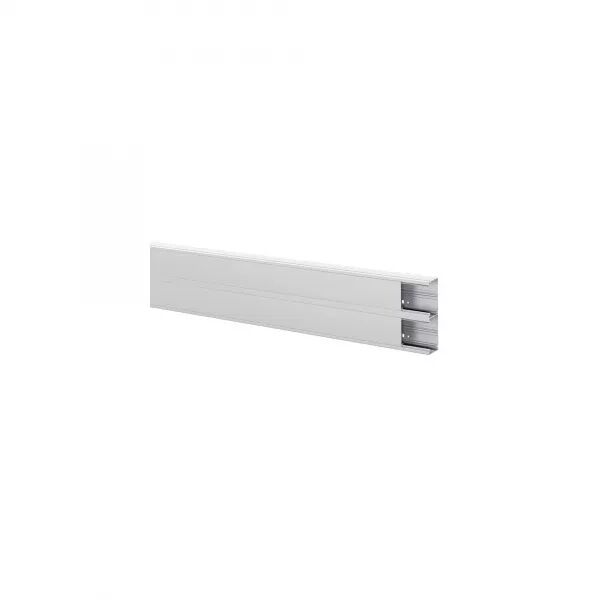 Goulotte Logix Universel - 190x50mm - 2 compartiments - Sans couvercle-Aluminium
