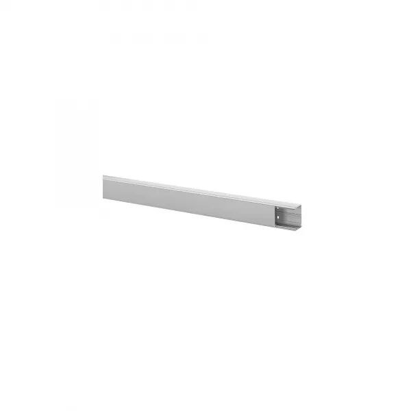 Goulotte Logix Universel - 85x50mm - 1 compartiment - Sans couvercle -Aluminium