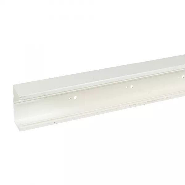 Goulotte Logix Universel-100x50mm-1 compartiment-Sans couvercle-PVC Blanc Artic