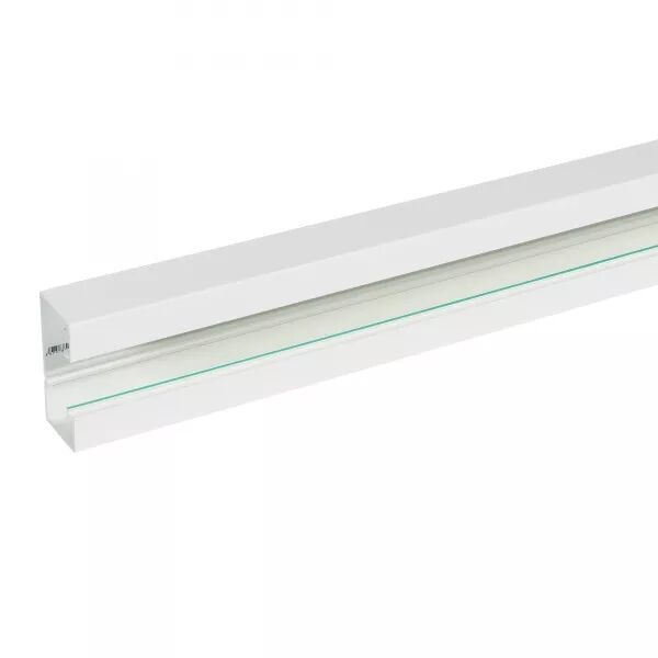 Goulotte Logix45-100x50mm-1 compartiment-2m-Livr� sans couvercle-PVC Blanc Artic
