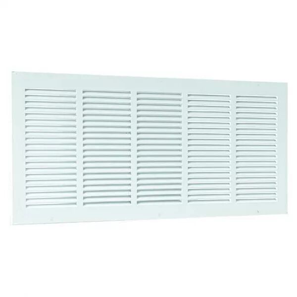 GRILLE EMBOUTIE INT�RIEURE EN ACIER SR 377 400X150 MM