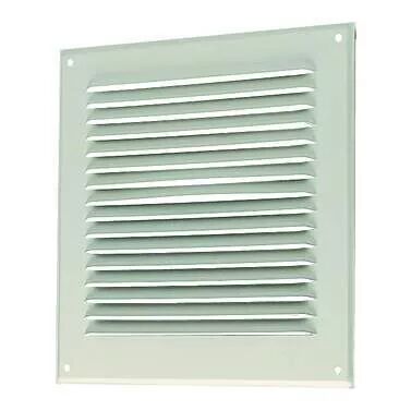 GRILLE EXT�RIEURE � AUVENT GAT 250X250 MM - ALUMINIUM GRIS
