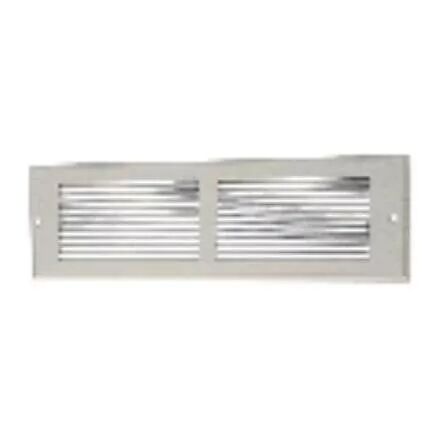 GRILLE EXT�RIEURE M�TALLIQUE GAT 150X200 MM - BLANC AVEC GRILLAGE ANTI-MOUSTIQUE